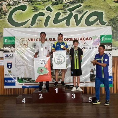 Copa Sul: atleta do Colégio Guairacá conquista ouro em corrida de orientação