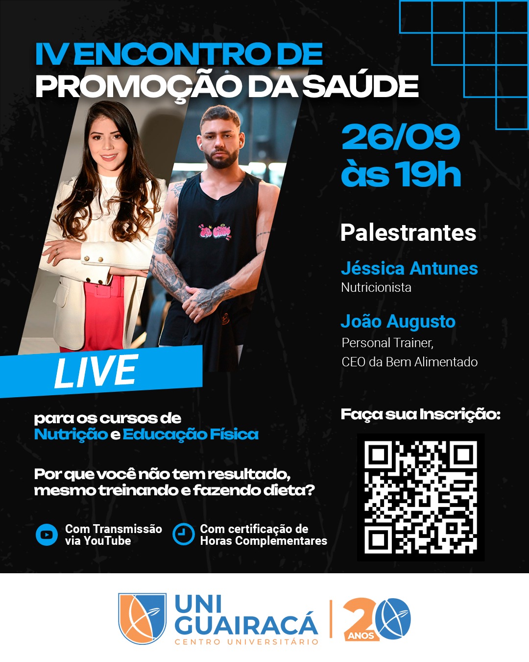 Inscrições abertas para o 4º Encontro de Promoção da Saúde da UniGuairacá