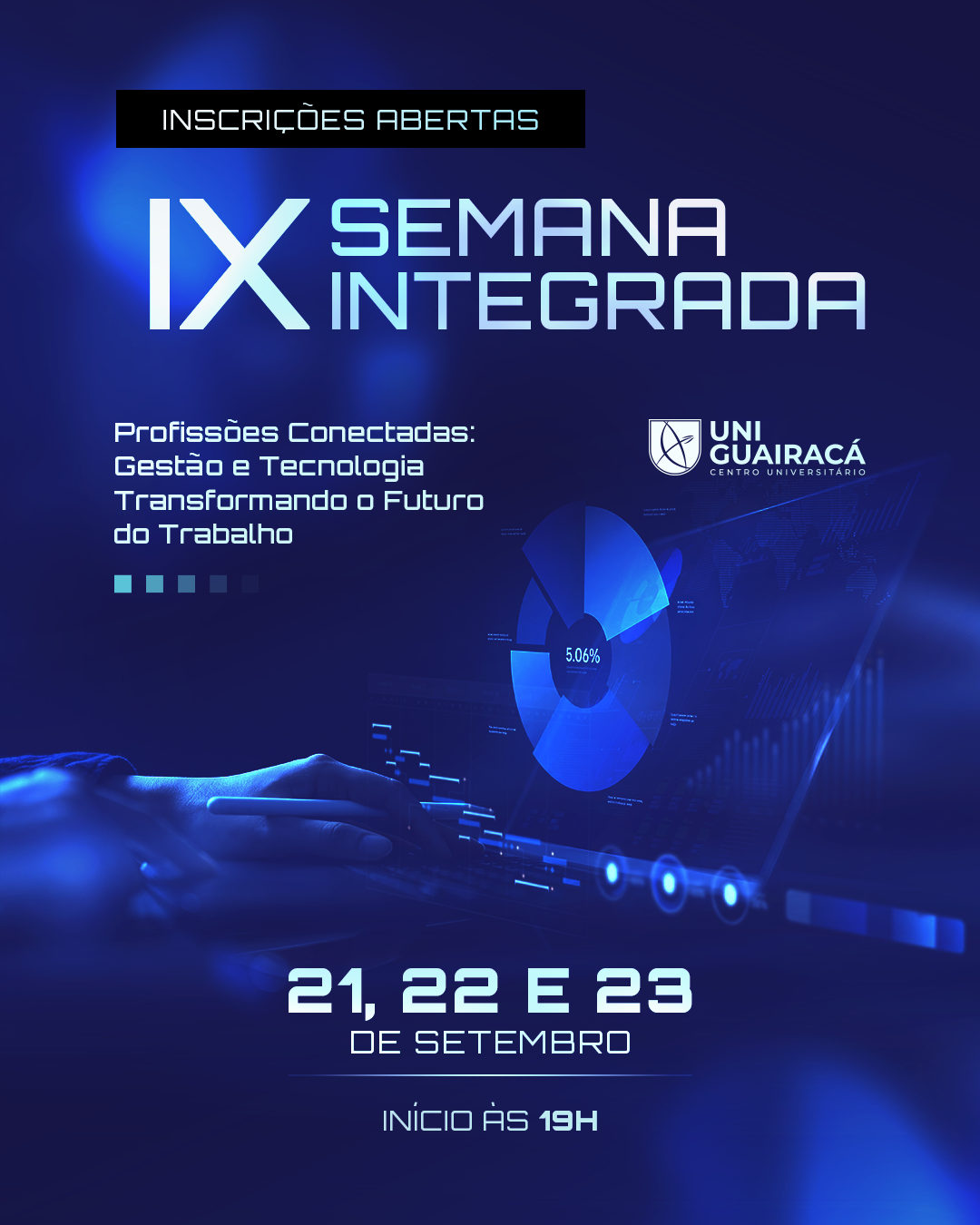 As inscrições da IX Semana Integrada com atividades sobre gestão e tecnologia já estão abertas